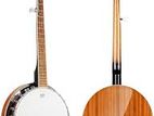 Vangoa 5 String Banjo Guitar With Remo Head Closed & Solid Back