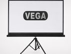VEGA 6 Feet Semi-Auto Tripod Brilliant White Projector Screen