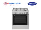 Venus 4-Burner Freestanding Gas Auto Ignition, VC 5540 GSX, Silver