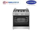 VENUS Cooker VC9065GSX 90×60 cm 5 Gas Burner Stain Steel Full Safety
