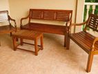 veranda chair set with coffee table 3+2+1 ( bench )