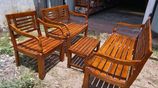 Veranda chair set with coffee table. New 3.2.1