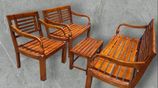 Veranda chair set with coffee table. New 3.2.1