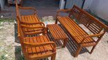 Veranda chair set with coffee table. New 3.2.1