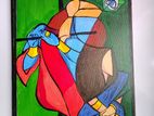 Vibrant Handmade Lord Krishna Canvas Painting |-Unique Acrylic Wall Art