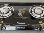 VINOVA DOUBLE BURNER GLASS TOP GAS COOKER (MADE IN VIETNAM) - VI2402-CA