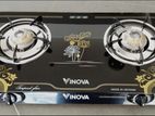 VINOVA DOUBLE BURNER GLASS TOP GAS COOKER (MADE IN VIETNAM) - VI2402-CA