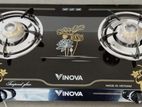 Vinova Double Burner Glass Top Gas Cooker - VI2402-CA