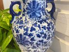 Vintage Blue mix White Vase