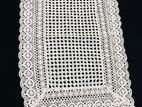 Vintage Beige Table Runner Lace with Tassel