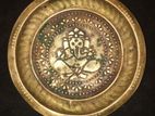 Vintage Brass Plate of Lord Ganesh