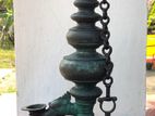 Vintage Bronze Oil Lamp