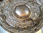 Vintage Embossed Brass Decorative Tray
