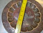 Vintage Indian Brass Taj Mahal Engraved Decorative Tray