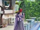 Violet Heavy Work Lehenga