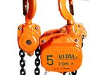 Vital Manual Heay Duty Chain Block / Hoist 5 Ton