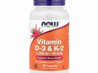 Vitamin D-3 & K-2, 120 Capsules