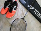 Vitro Badminton Shoes with Racket