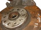 VW Tiguan Front Brake Disc & Hub Assembly Pair with Calipers