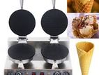 WAFFLE CONE MAKER DOUBLE HEAD