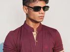 WAFFLE CUT CHINESE COLLAR