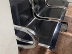 Waiting Chair 3 Seater Stainless Steel