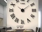 Wall Clock 3 D Modern Sticker