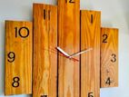 Wall Clock in Wood