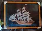 Wall Picture Framed Hanging Ship Art