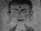 Wall Buddha Art (Drawing)