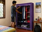 Wardrobe Cloth Cupboard - 3 Roll over Doors Storage