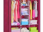 Wardrobe Cupboard - 3 Door Roll-over Cloth Storage