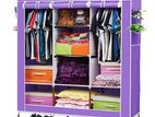 Wardrobe Cupboard 3-Doors Zipper Cloth Organizer