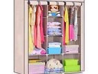 Wardrobe Cupboard - 3 Roll-Over Doors Cloth Storage