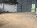 Warehouse Store for Rent Wattala