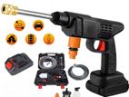 Wash Gun 48v Rechargeable Cordless High Pressure 145 PSI ( 2 x Battery )