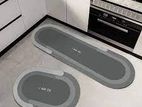 Water Absorption Non slip Carpet - 2Pcs Kitchen & Shower Mat