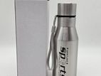 WATER BOTTLE SPORTS 500ML SILVER STAINLESS STEEL