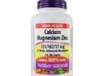 Webber Naturals Calcium Magneium Zincs 333/167/17mg
