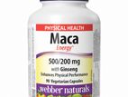Webber Naturals Maca Energy with Ginseng 500/200 Mg 90 Capsule