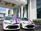 Wedding car rent Toyota axio