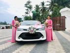 Wedding car rent Toyota axio hybrid