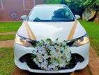 Wedding car rent Toyota axio hybrid