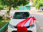 Wedding car rent Toyota axio hybrid