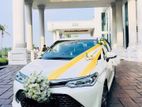 Wedding car rent toyota axio hybrid