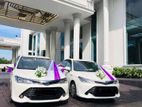 Wedding car toyota axio crome shell