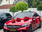 wedding hire red benz