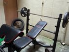 Weight Bench, Olympic Bar and Weights