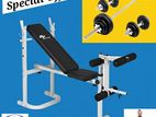 Weight Bench with Full Set New