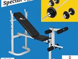 Weight Bench with Full Set New